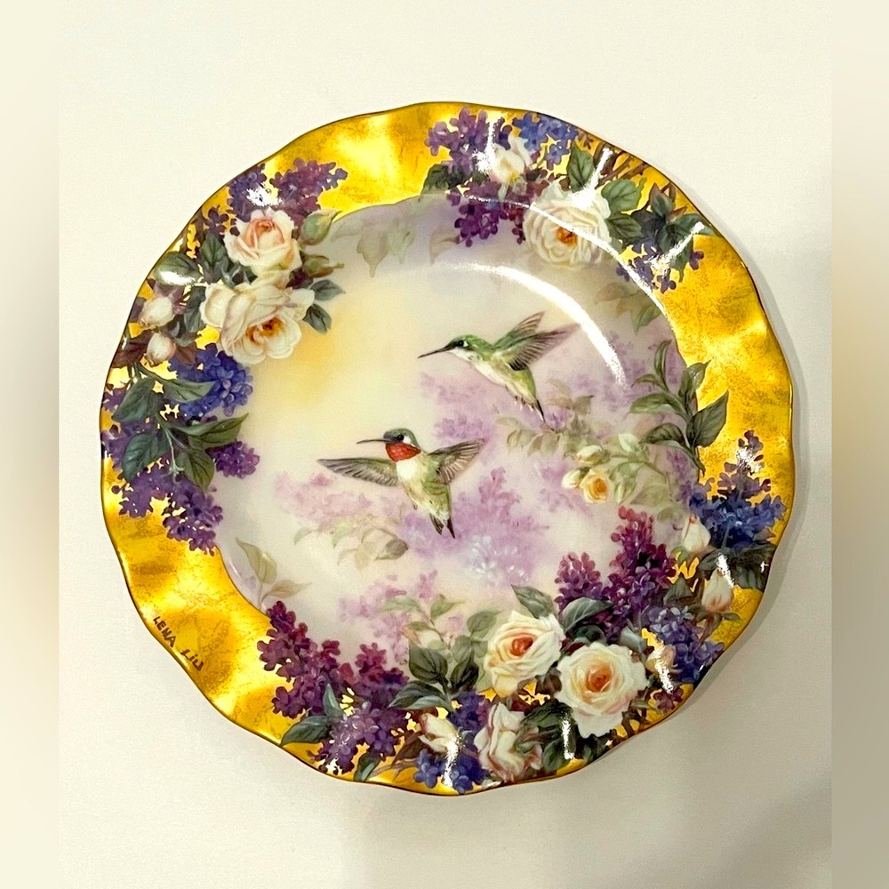 “Crown Jewels” by Lena Liu, Vintage Porcelain Collectible Plate